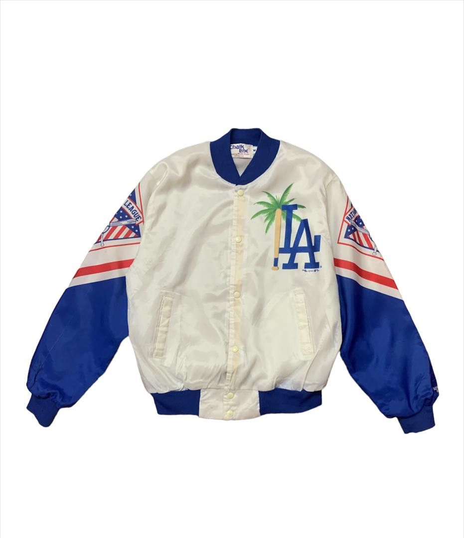 Vintage 80's LA Dodgers Chalk Line Coach Jacket - 2