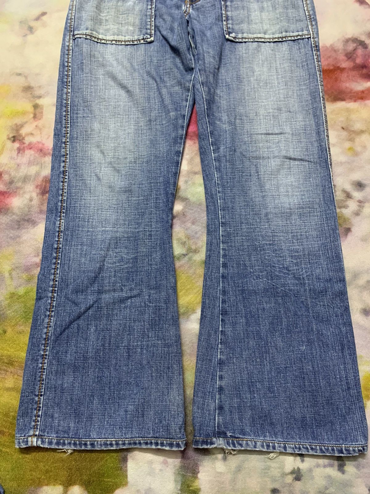 Flare Vintage Guess Jeans Washed Denim - 3