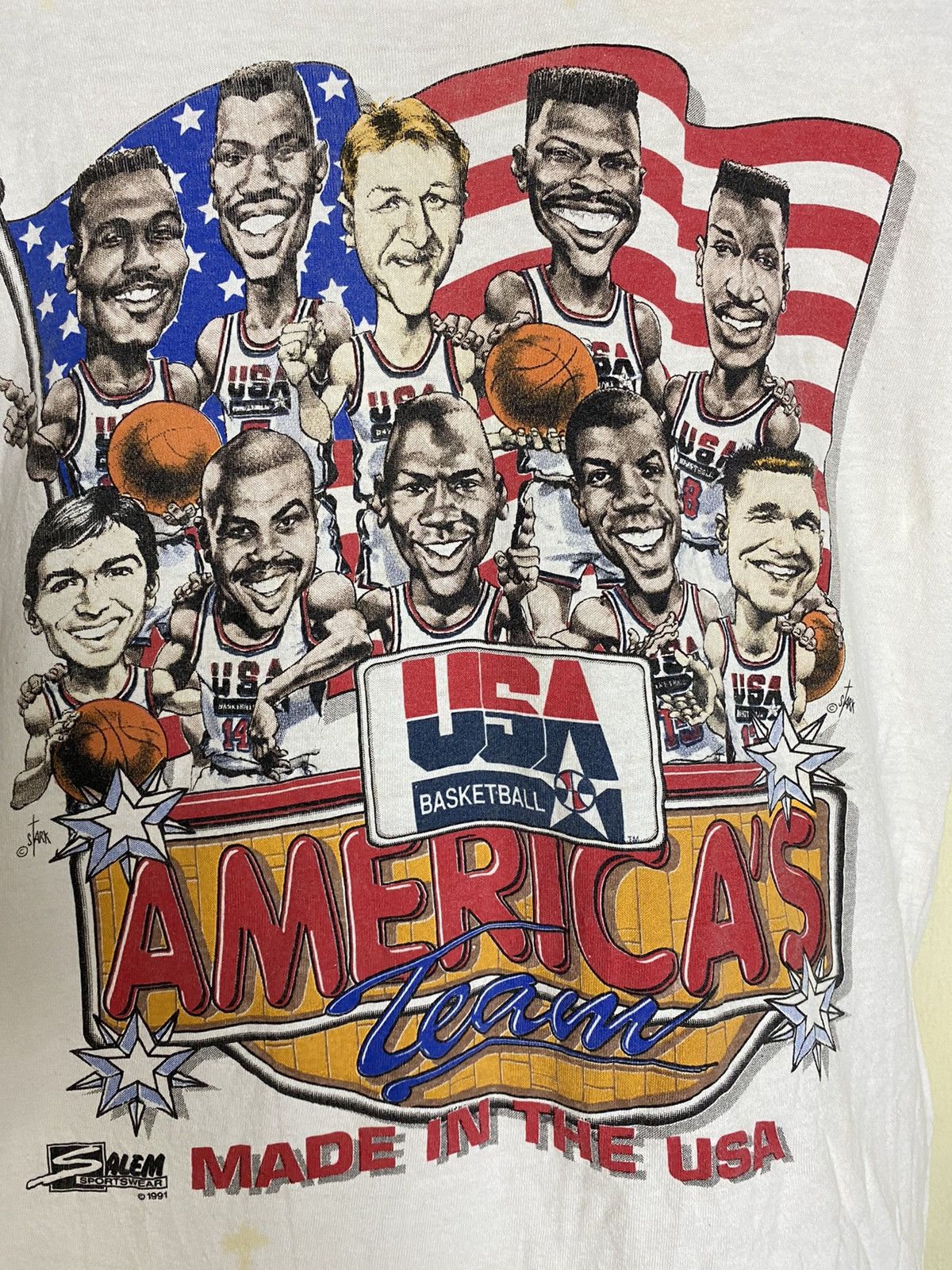 Vintage 1991 USA Dream Team Tshirt - 2