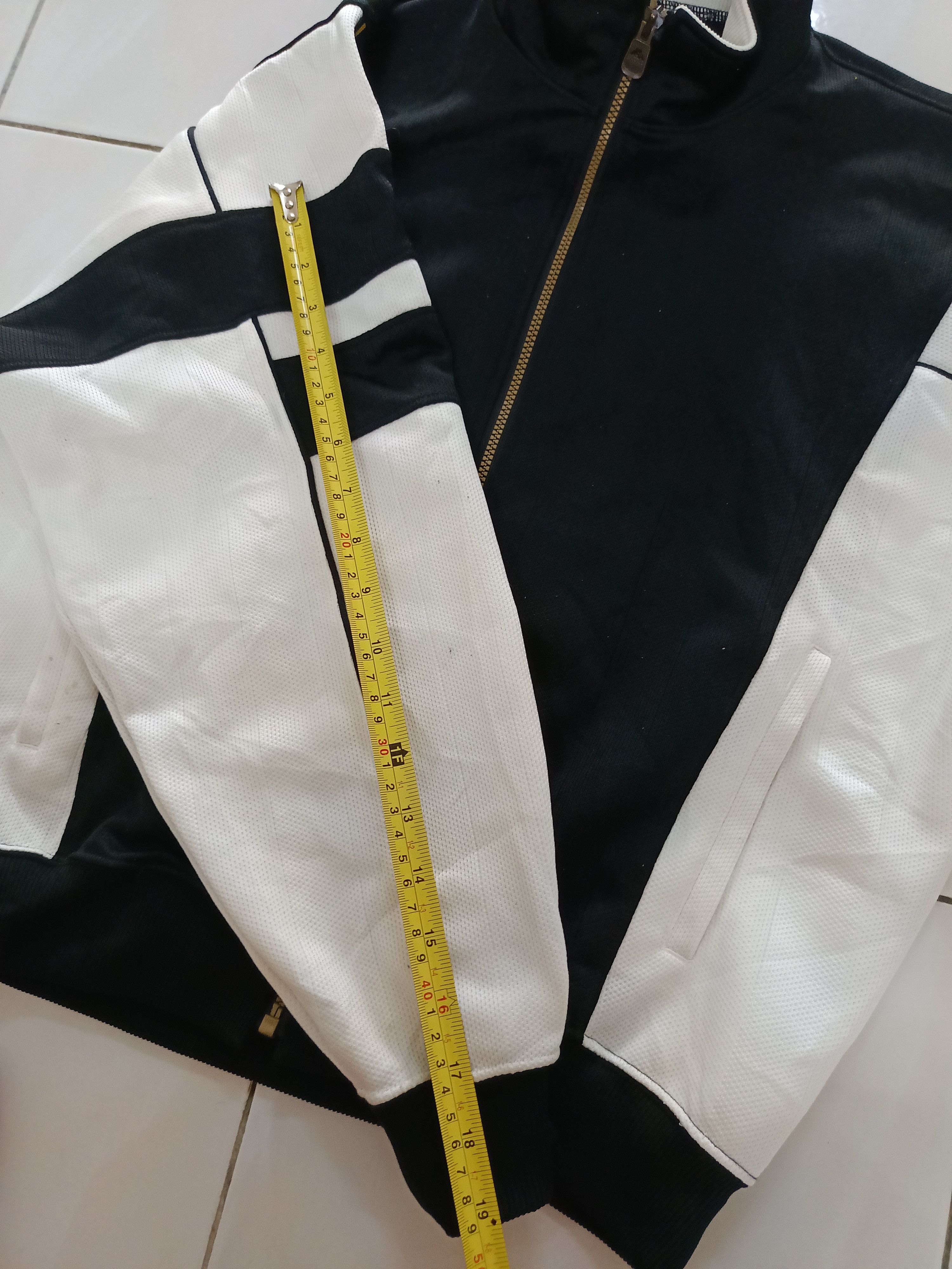 Vintage Kappa Track Jacket Black White Zip Up Windbreaker - 9