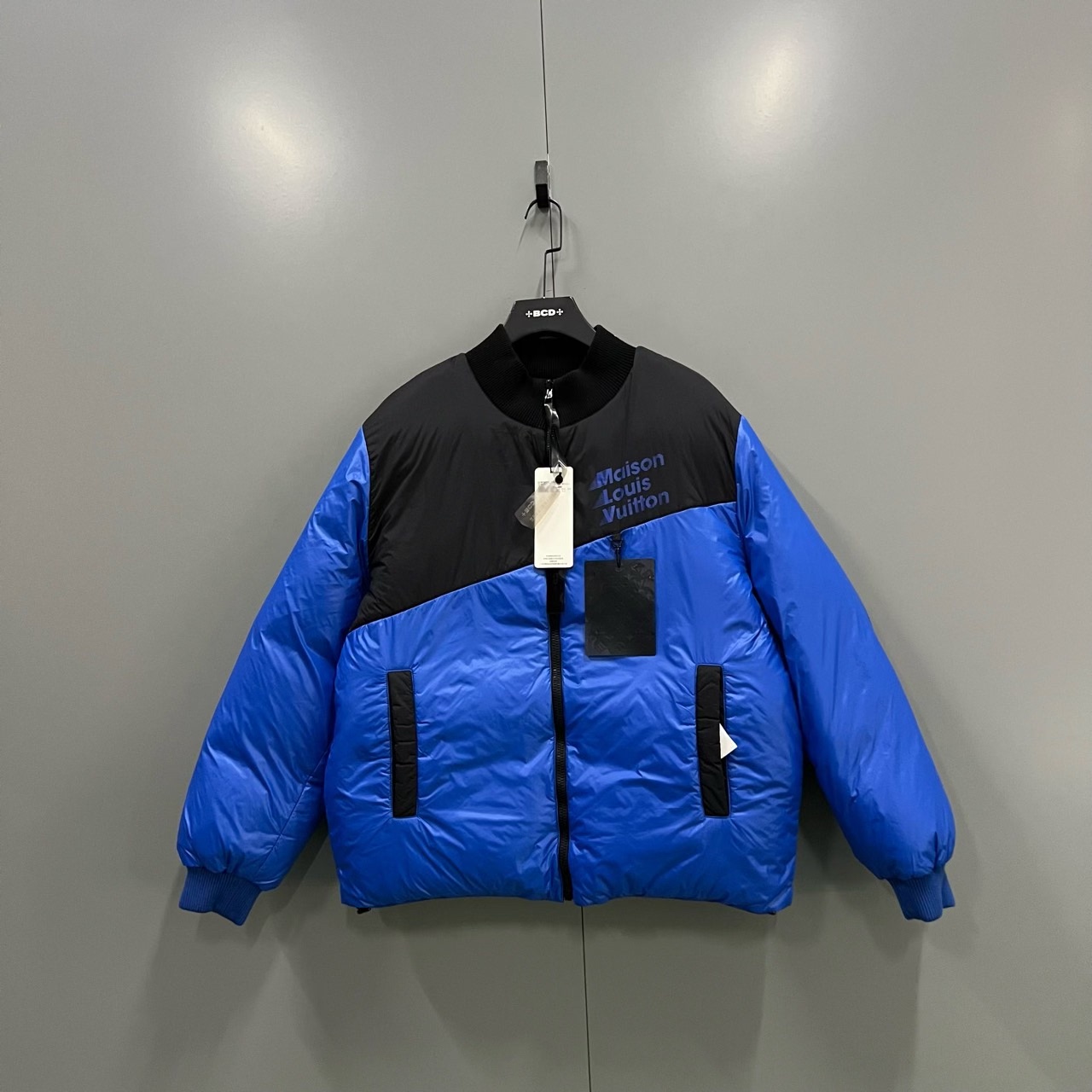 Louis Vuitton lv colorblock logo double-sided down jacket - 3