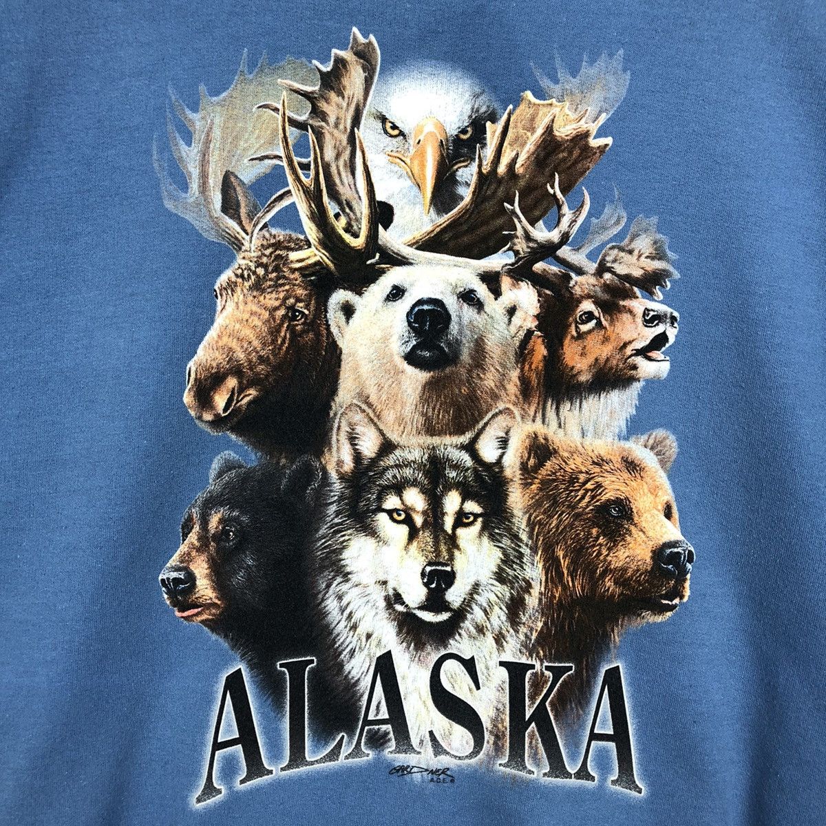 Vintage - Alaska Animal Crew Sweatshirt Big Logo - 4