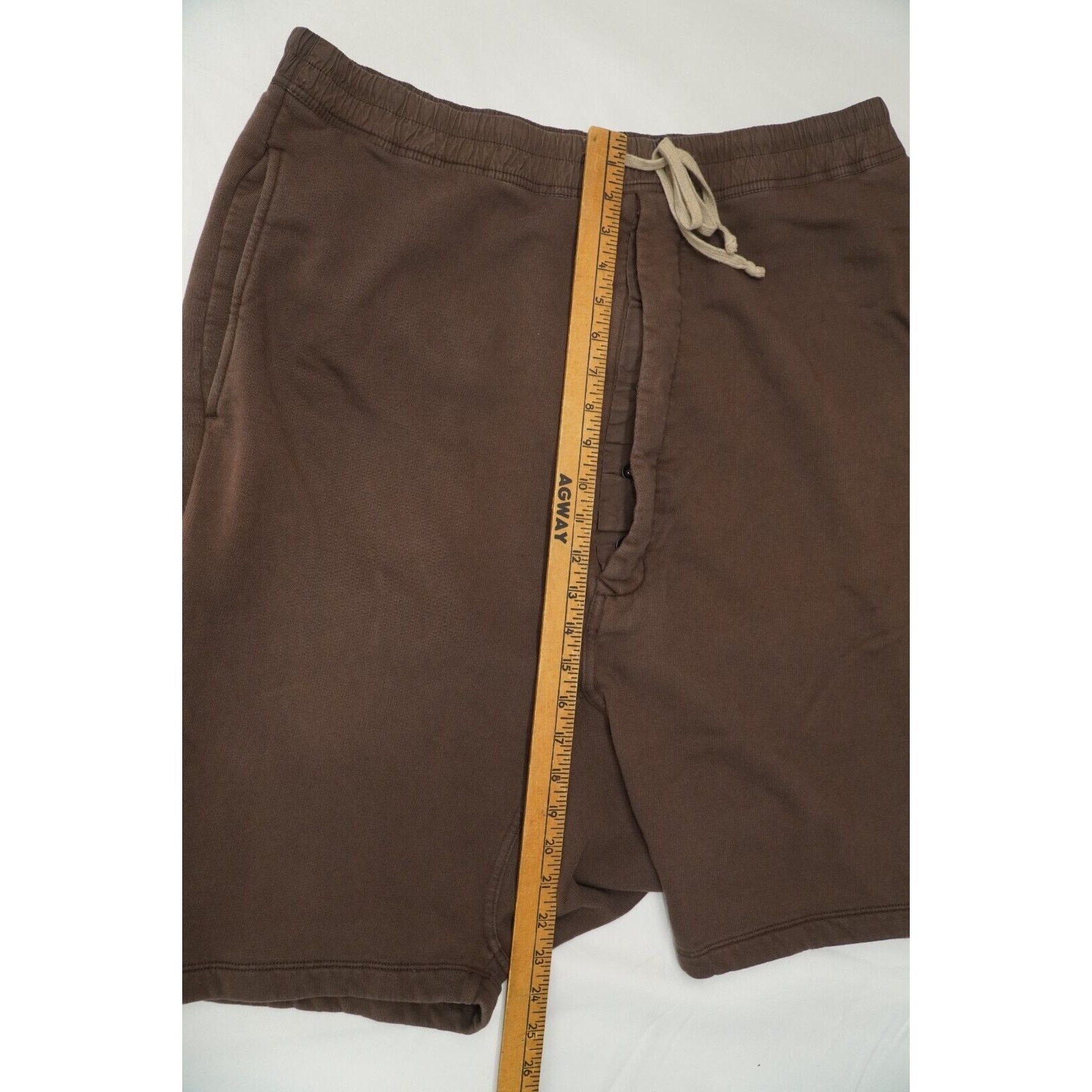 Rick Shorts Drop Crotch Cotton Macassar Brown Large - 13