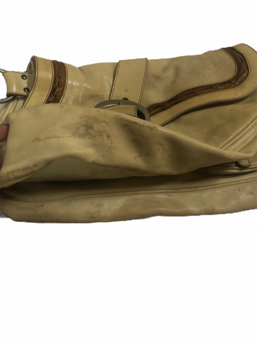 Vintage Collectible Item Gaucho Saddle Bag Beige colour - 15