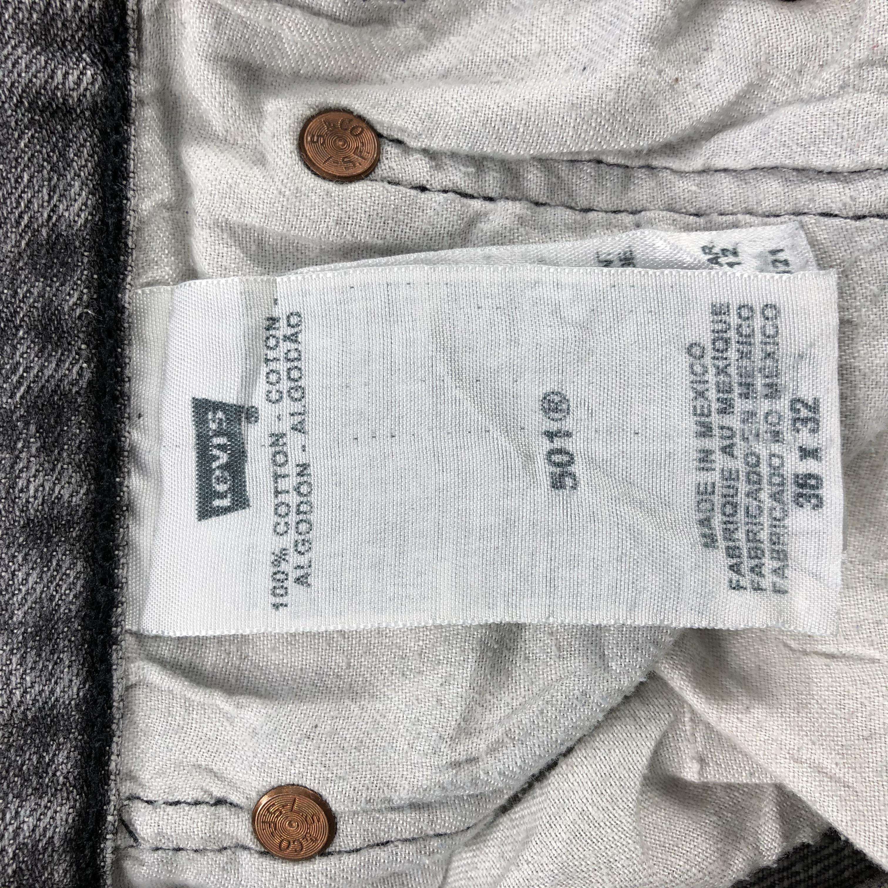 Vintage - Vintage Levi's 501 Jeans Faded Gray Denim KJ794 - 12