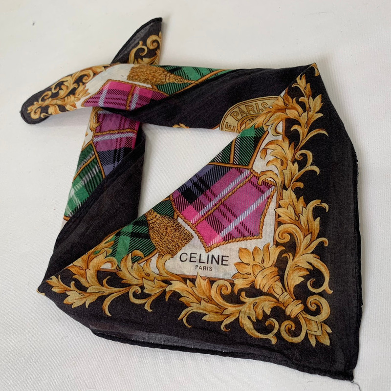 CELINE handkerchief neckerchief turban headband bandana - 1
