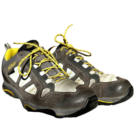 Asolo Gore-Tex GTX Megaton GV Waterproof Leather Hiking Shoes Gray Yellow 8 - 2