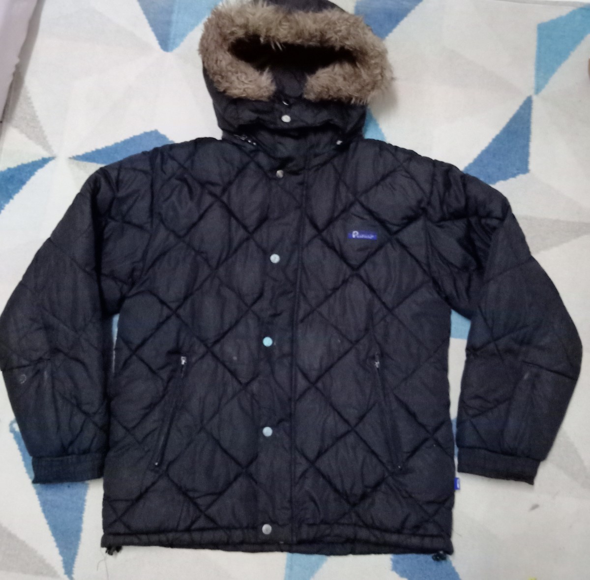 Bomber Style Jacket - Puffer Jacket with Hoodie - 1