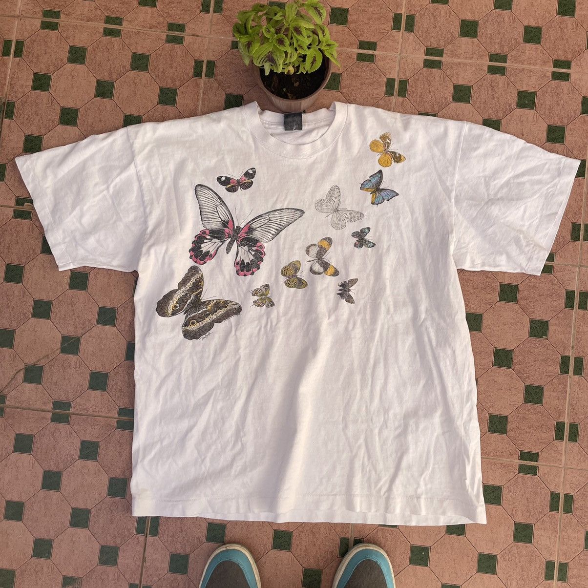 🦋vintage Harlquin butterfly tee 1980🦋 - 2