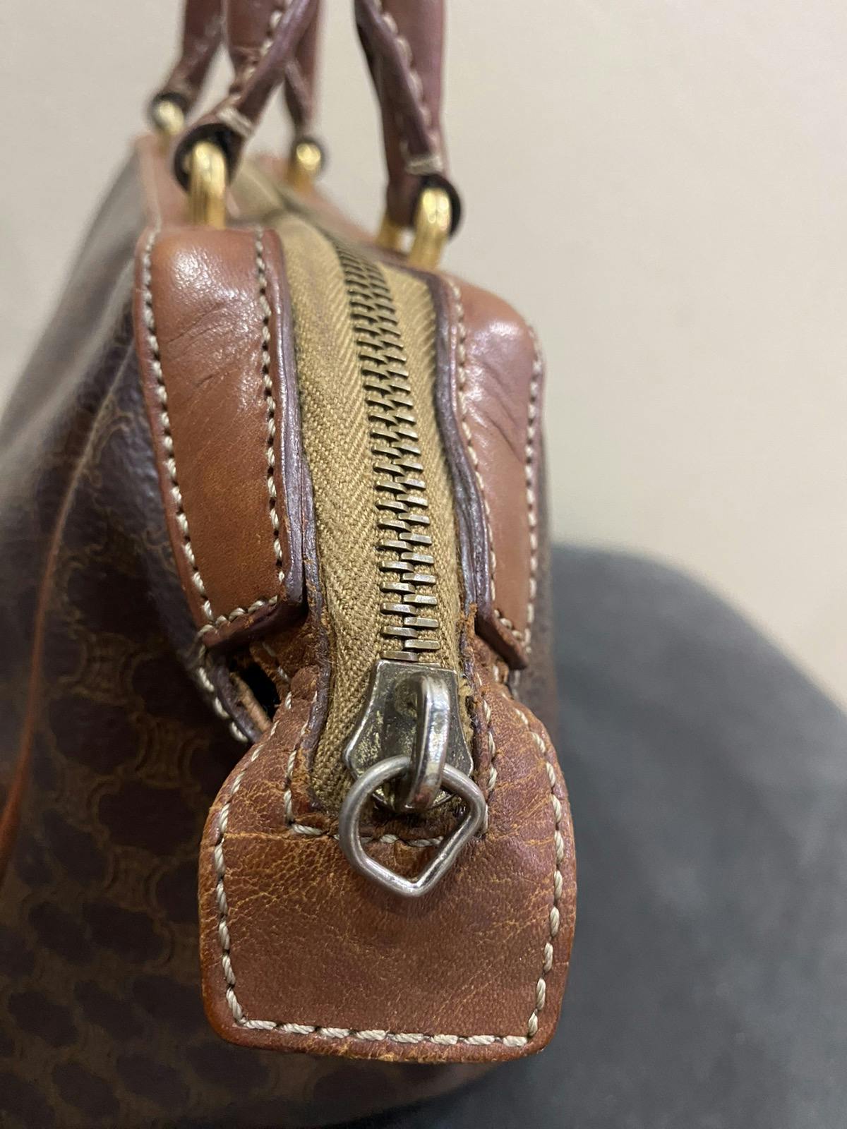 Authentic Vintage Celine Paris Monogram Handbag - 18