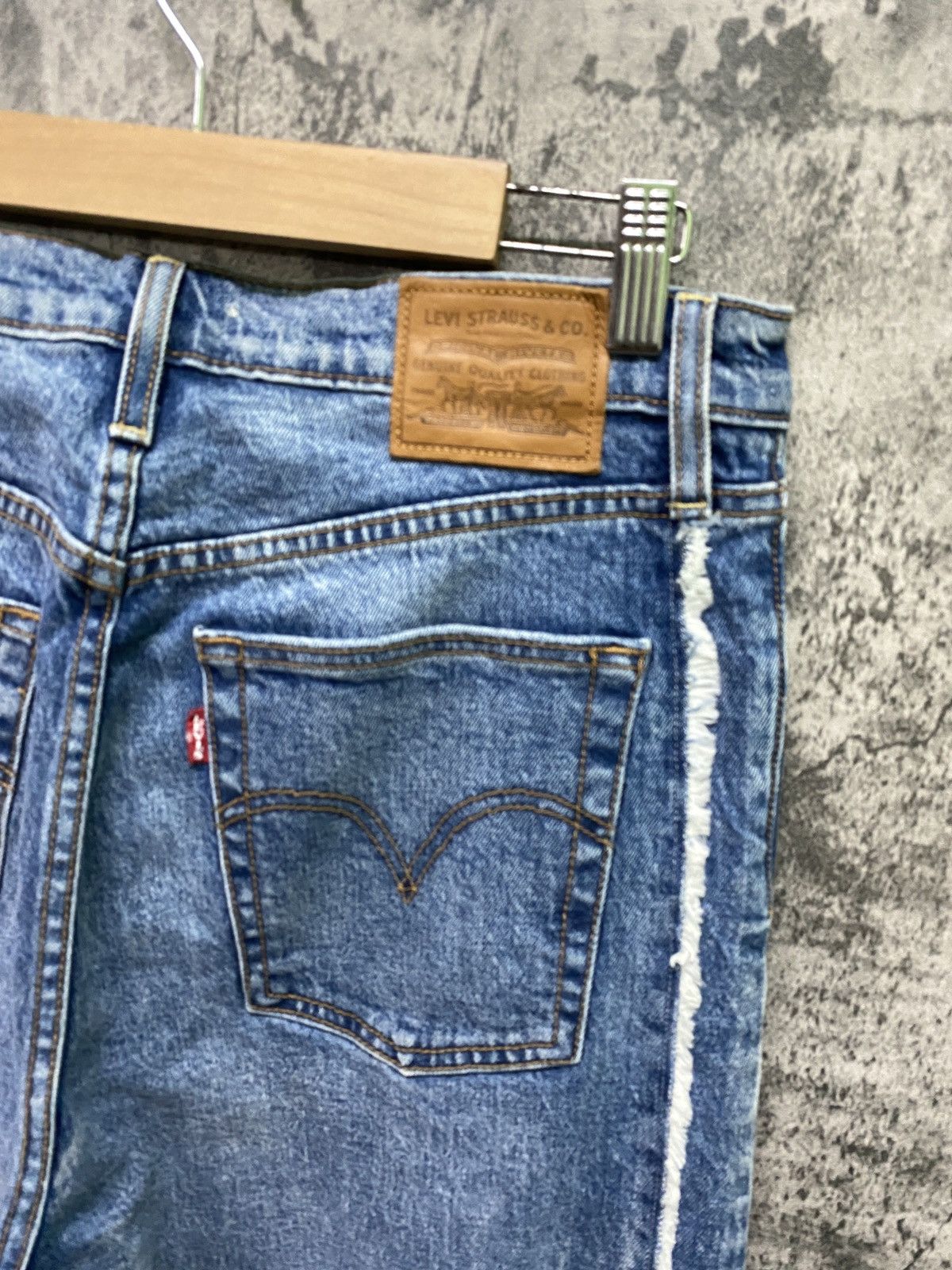 LEVIS Ribcage Butterfly Button Reconstructed Jeans - 9