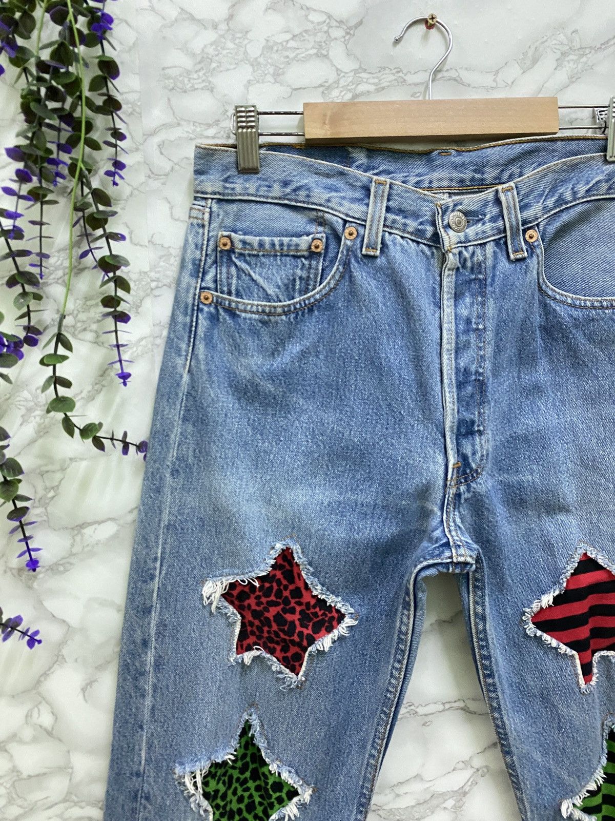 Vintage 90s Levi's 501 ⭐️ Custom Denim - 4