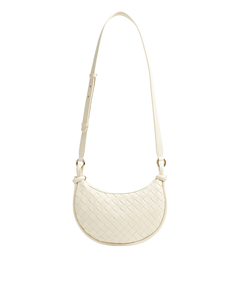 BOTTEGA VENETA Gemelli Sea Salt Intrecciato Crossbody - 1