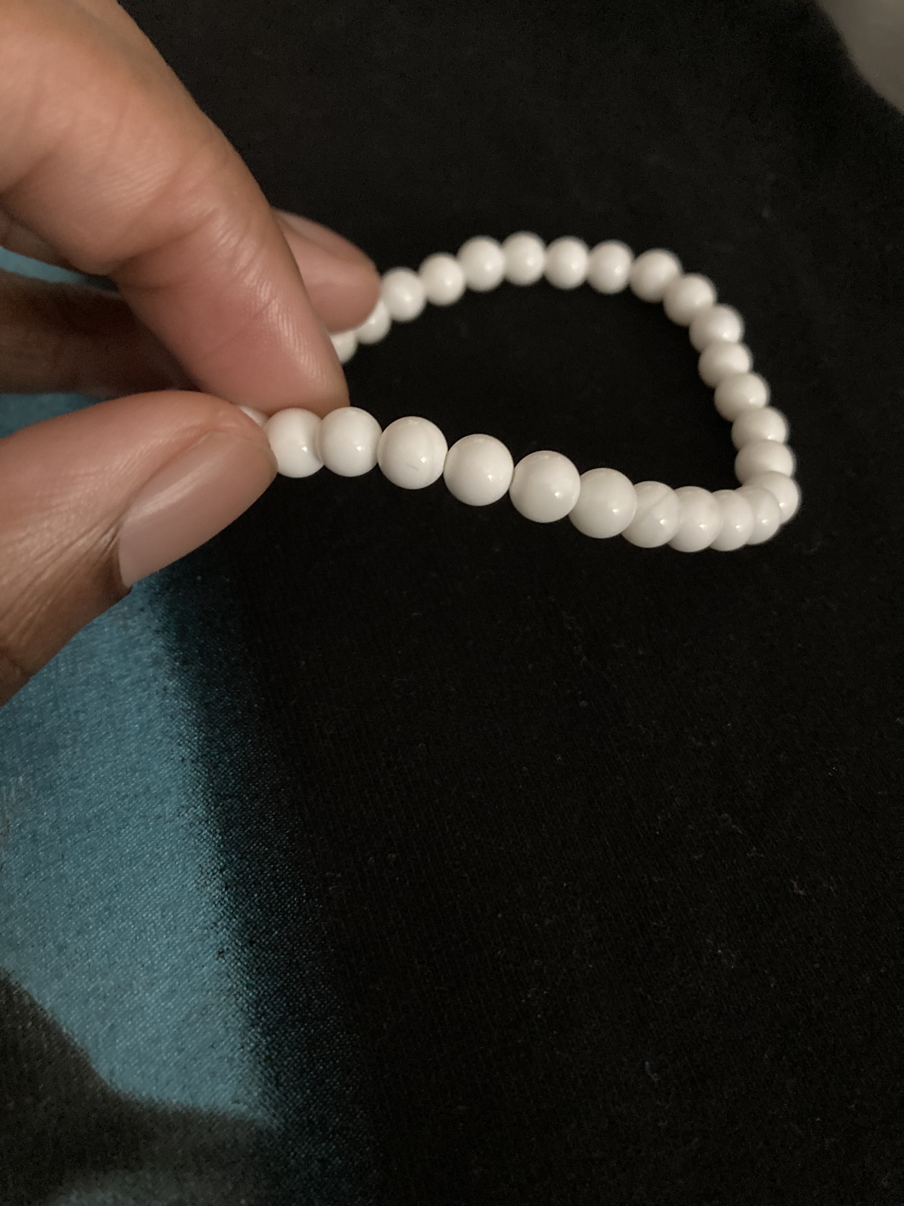 Chrome Hearts Natural Stone White Onyx Bracelet - 3