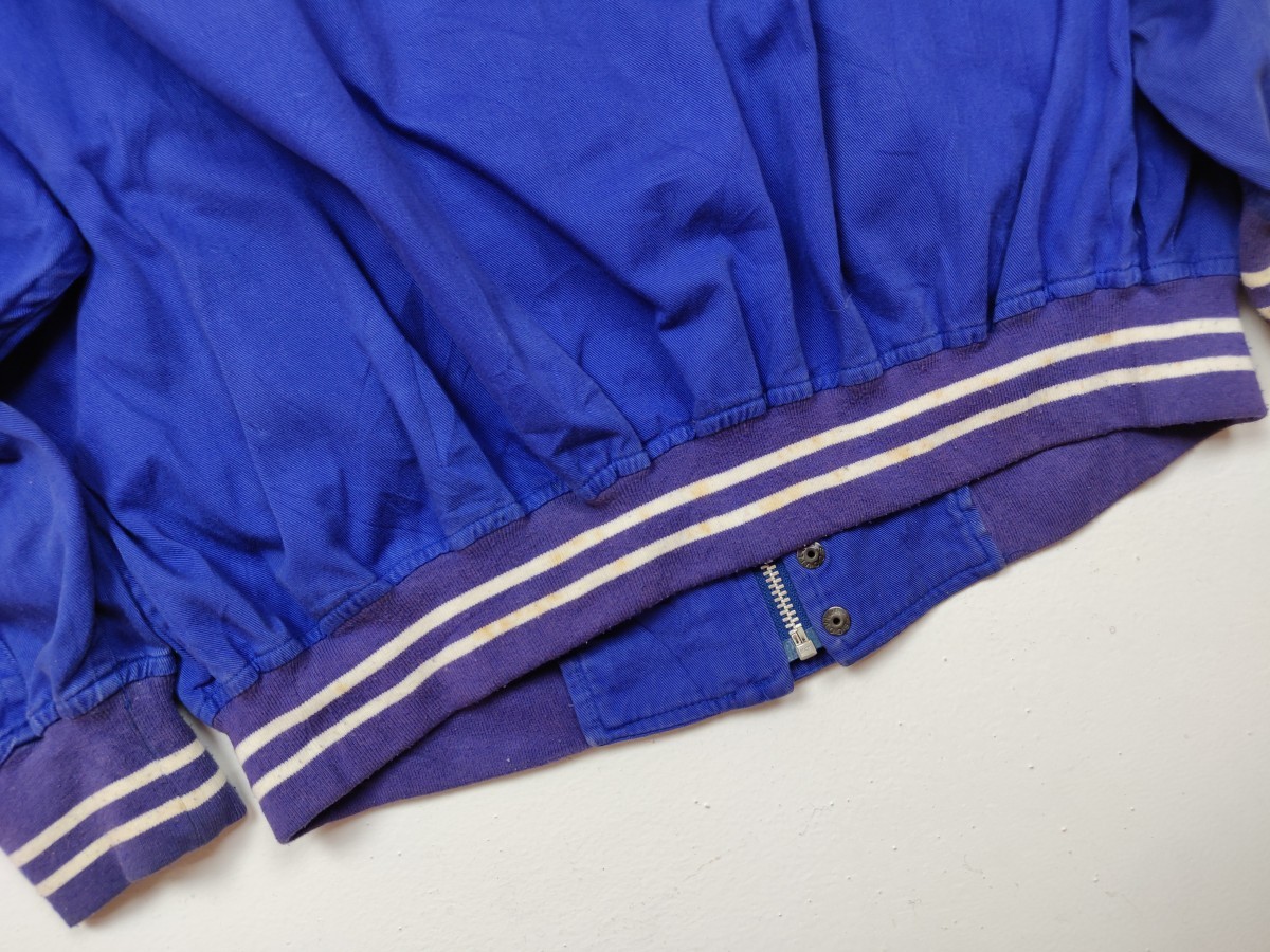 J. Press - Blue Varsity Bomber Jacket Outerwear Sweater - 8