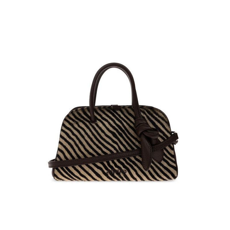 JACQUEMUS Petit Turismo Brown Top Handle Bag New & Authentic - 1