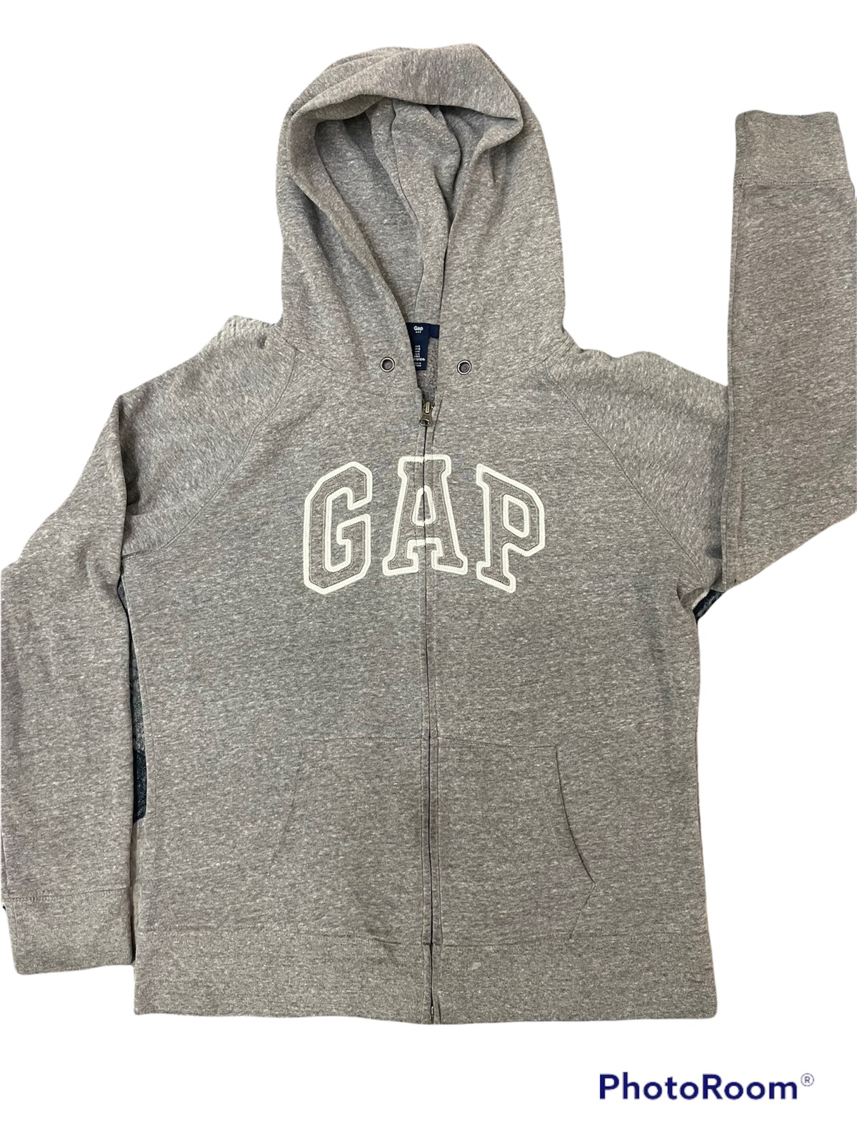 Gap - GAP zip up Hoodie Spell Out Streetwear / Vintage - 1