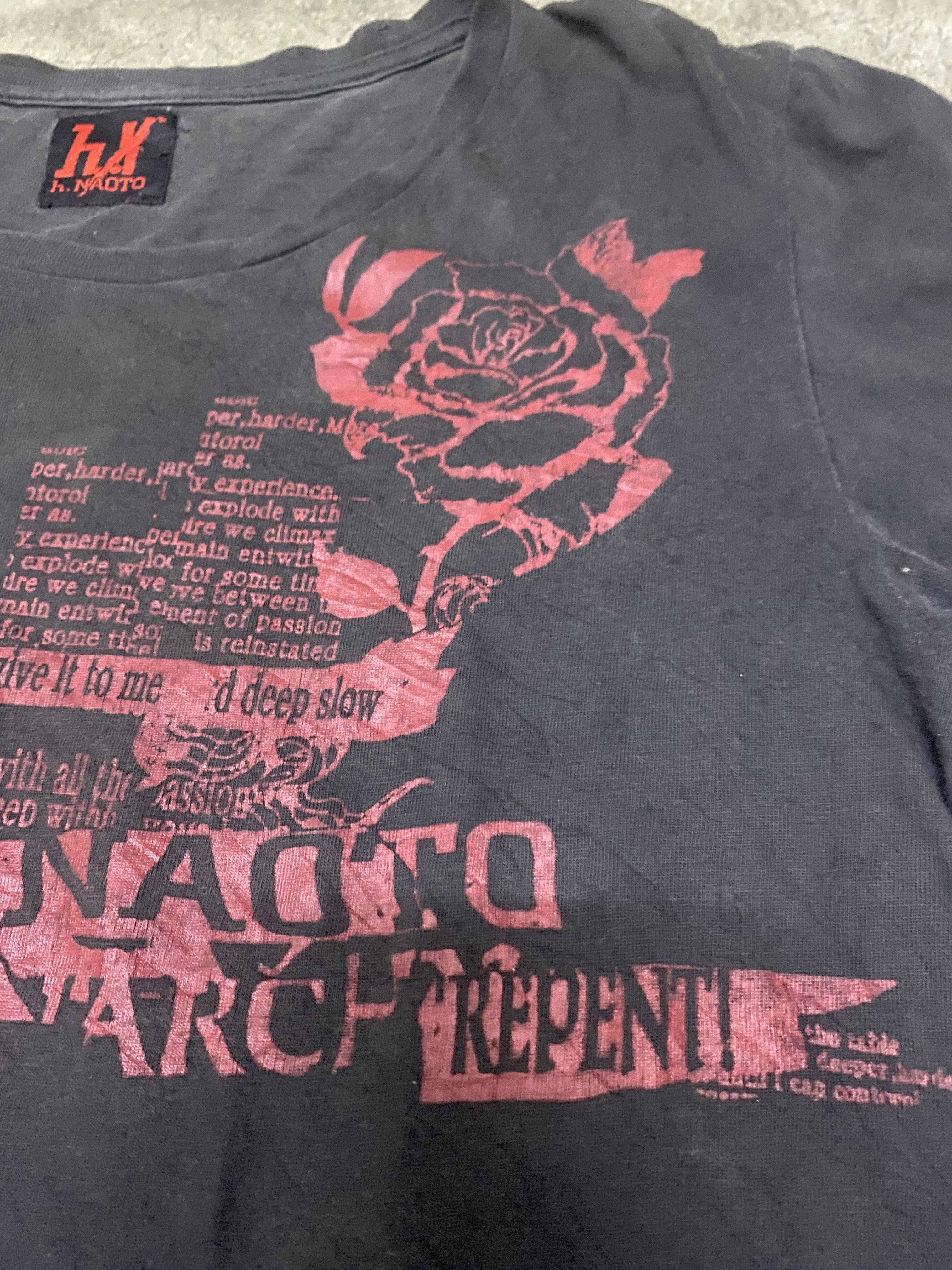 Japanese Brand-H.Naoto Punk T-Shirt Anacistme  - 2