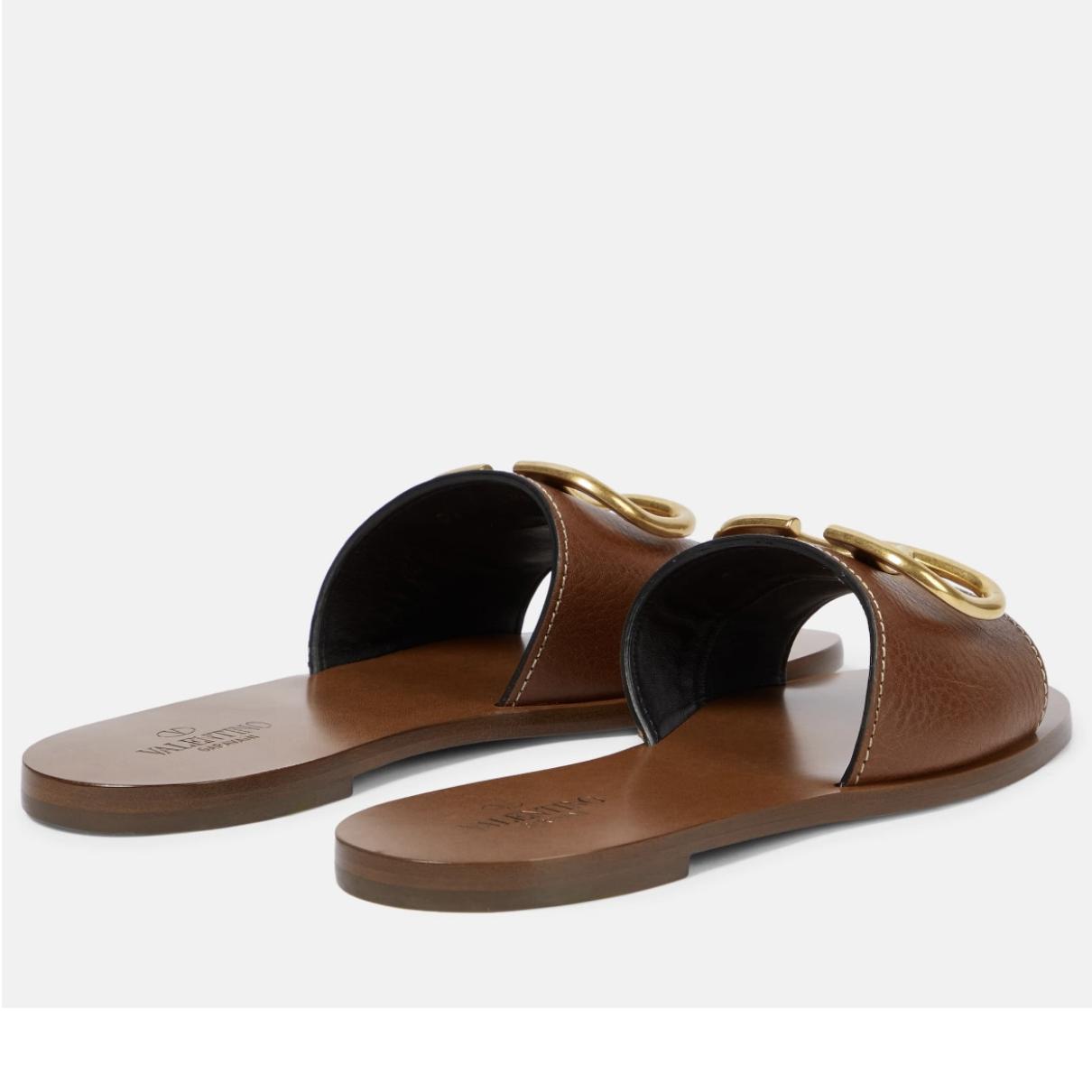VLogo leather sandal - 2