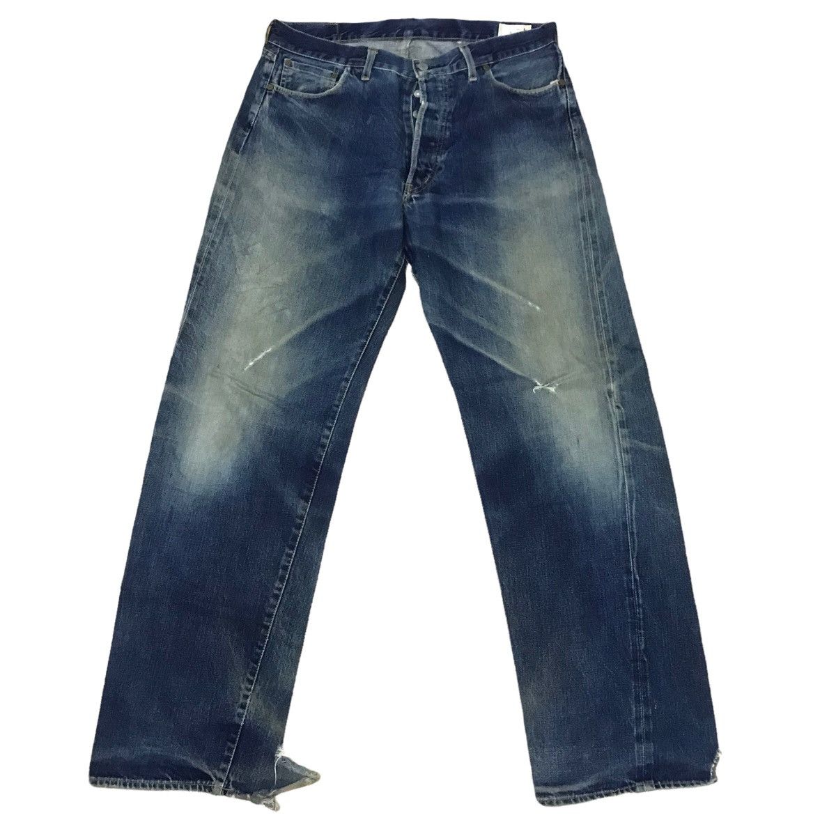 Vintage - Bartack distressed selvedge denim - 1