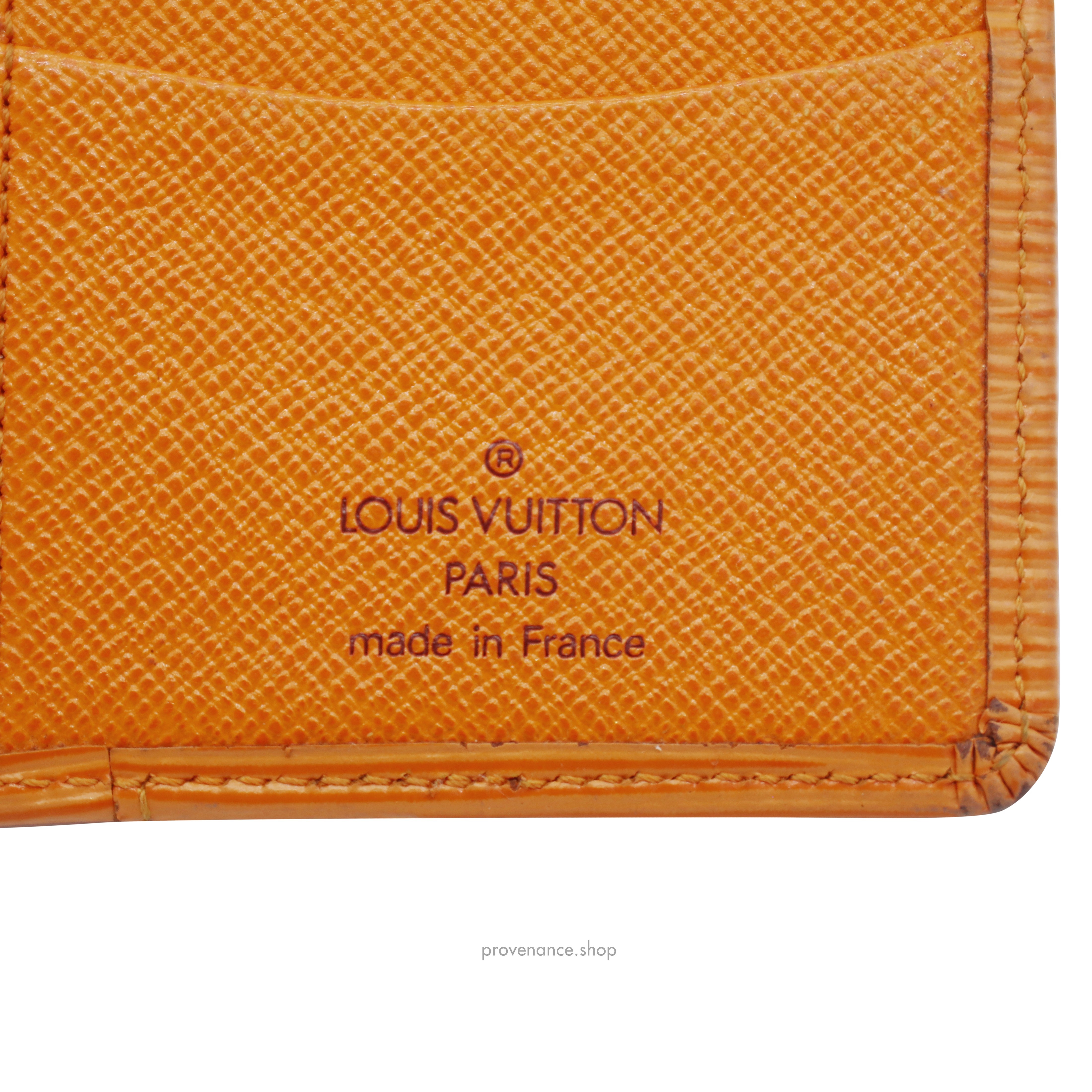 LOUIS VUITTON Epi Pocket Organizer Mandarin 202983