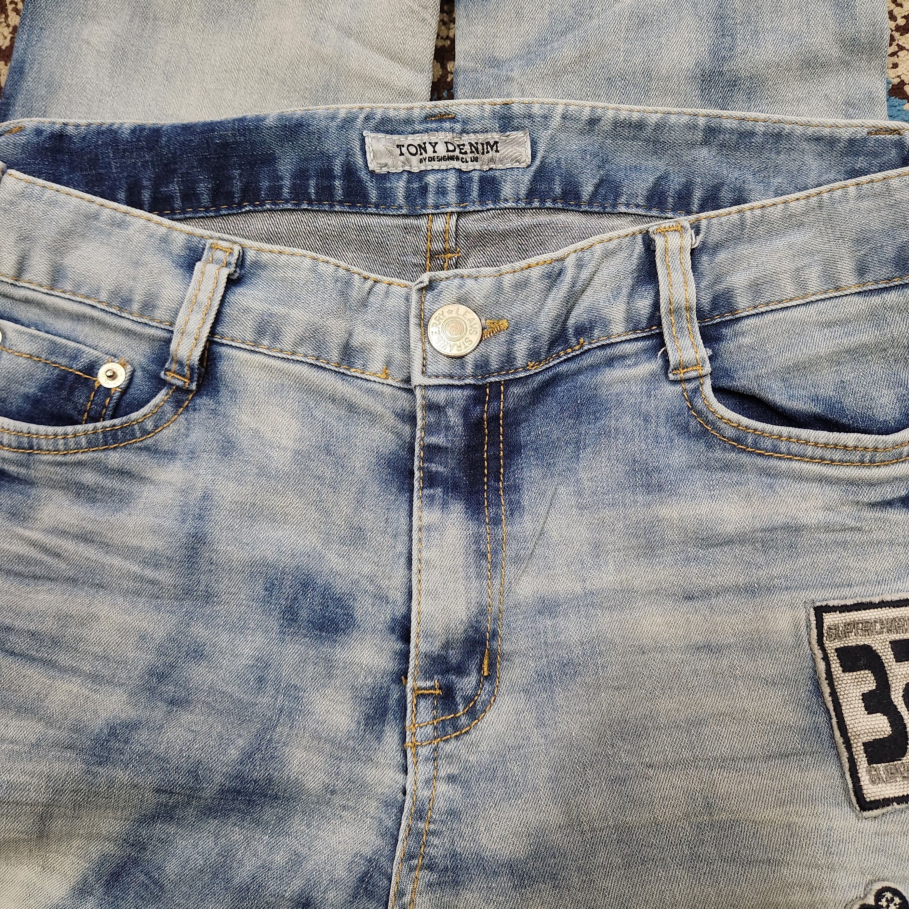 Tony Distressed Denim Japan Acid Washed Jeans - 6