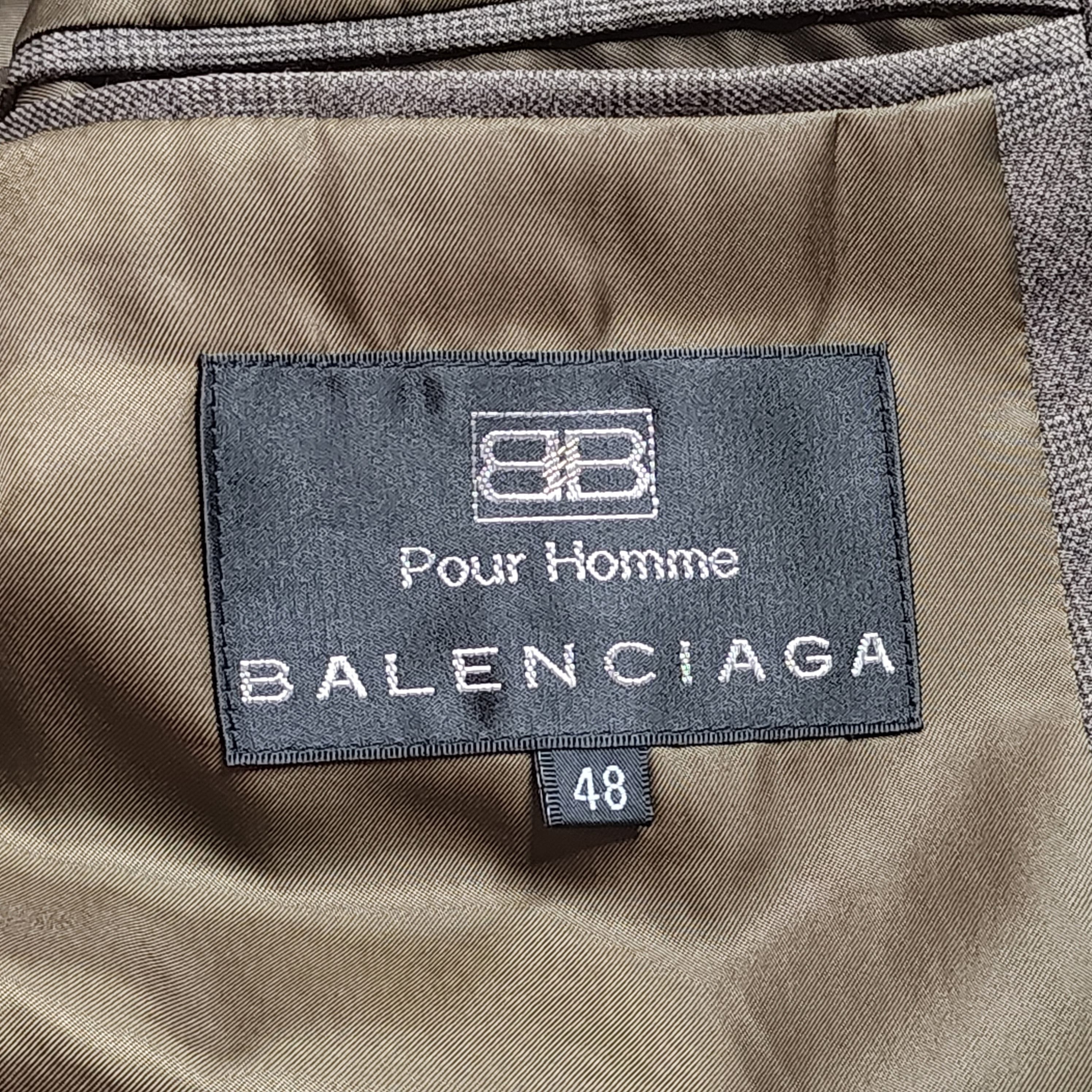 Balenciaga Pour Homme - Prince of Wales Blazer Jacket - 6