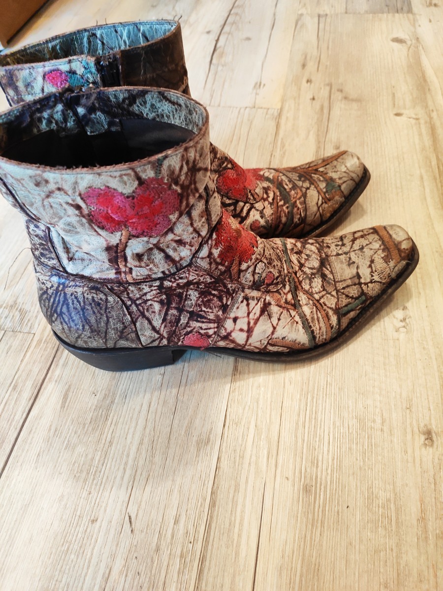 Gianni Barbato - Embroidered cowboy boots.Like Gucci or Saint Laurent boots - 3