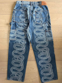 パンツ SUPREME 21SS Snake Double Knee Denim Supreme HYSTERIC GLAMOUR Snake Double Knee Denim Painter