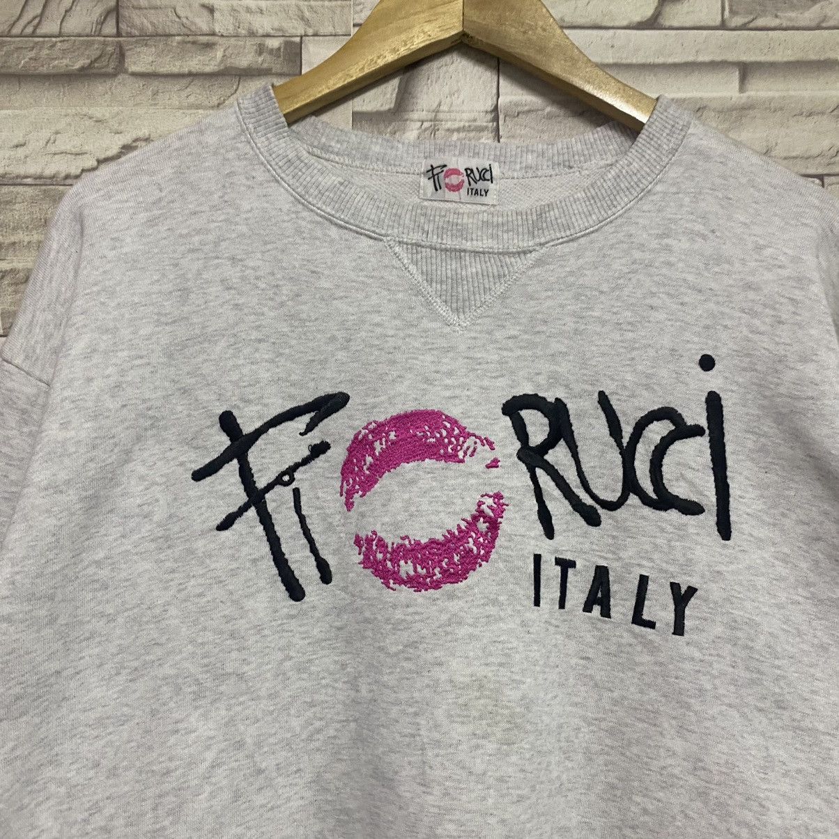 Fiorucci Lips Sweatshirt Embroidery - 5