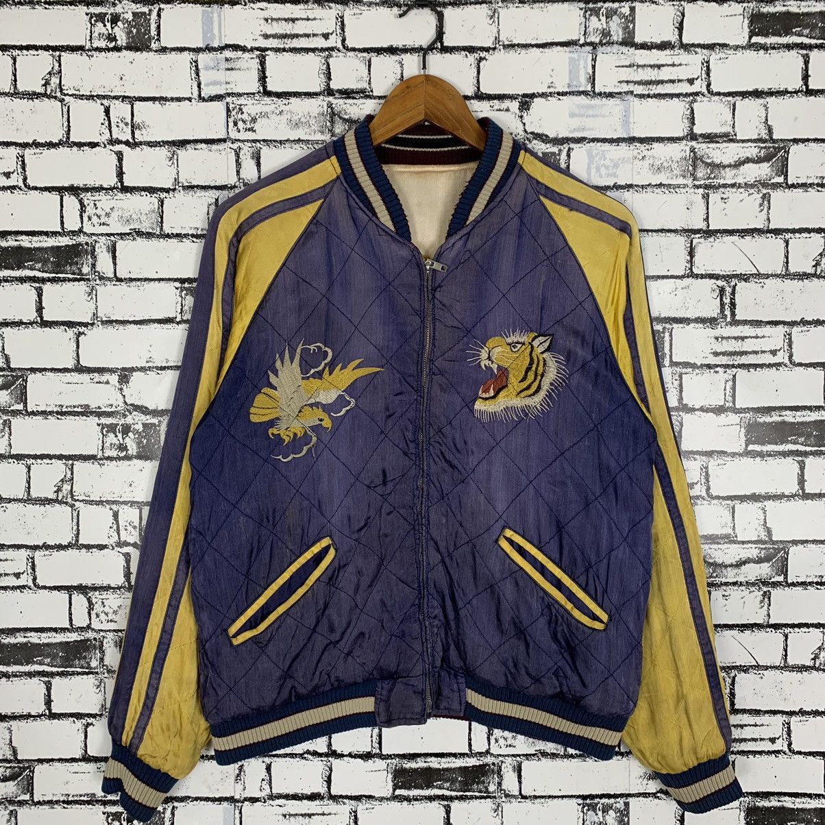 Sukajan Souvenir Jacket - Vintage Sukajan Souvenir Embroidery Riversible Jacket - 3