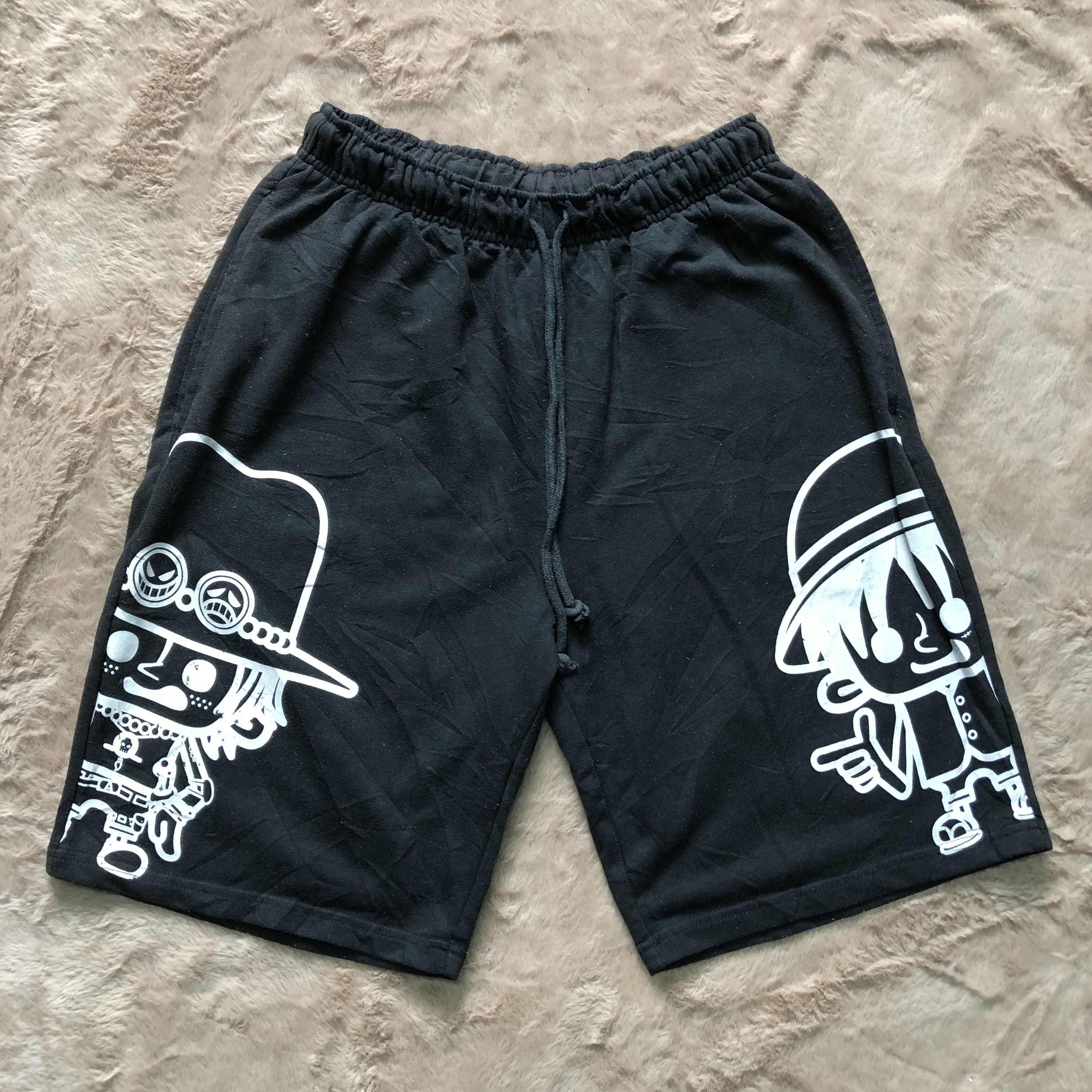 One Piece Luffy & Ace Printed Shorts #4221-146 - 1