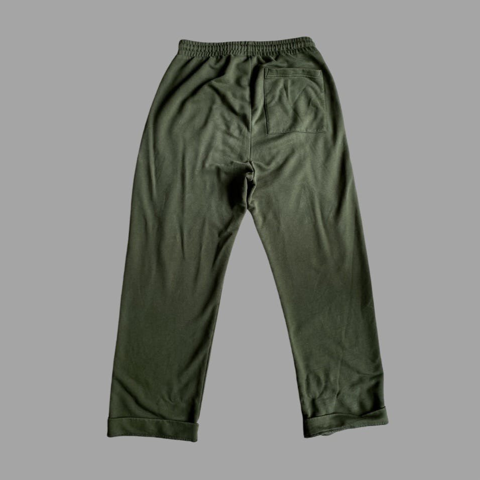 Dries Van Noten Green French Terry Lounge Pants - 5
