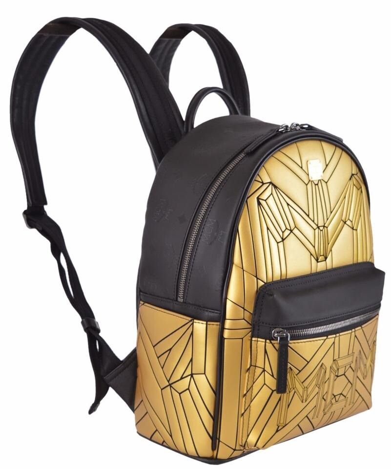 MCM Small Gold Backpack SCRATCHES - 2