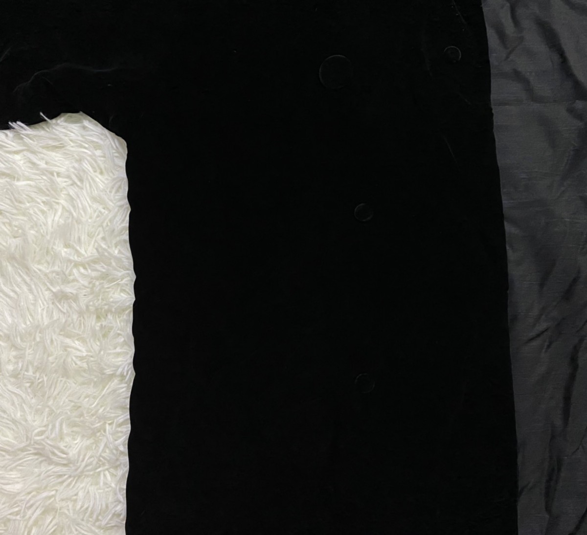 Streetwear - Black Velvet Kimono Style Jacket Made in Germany - 5