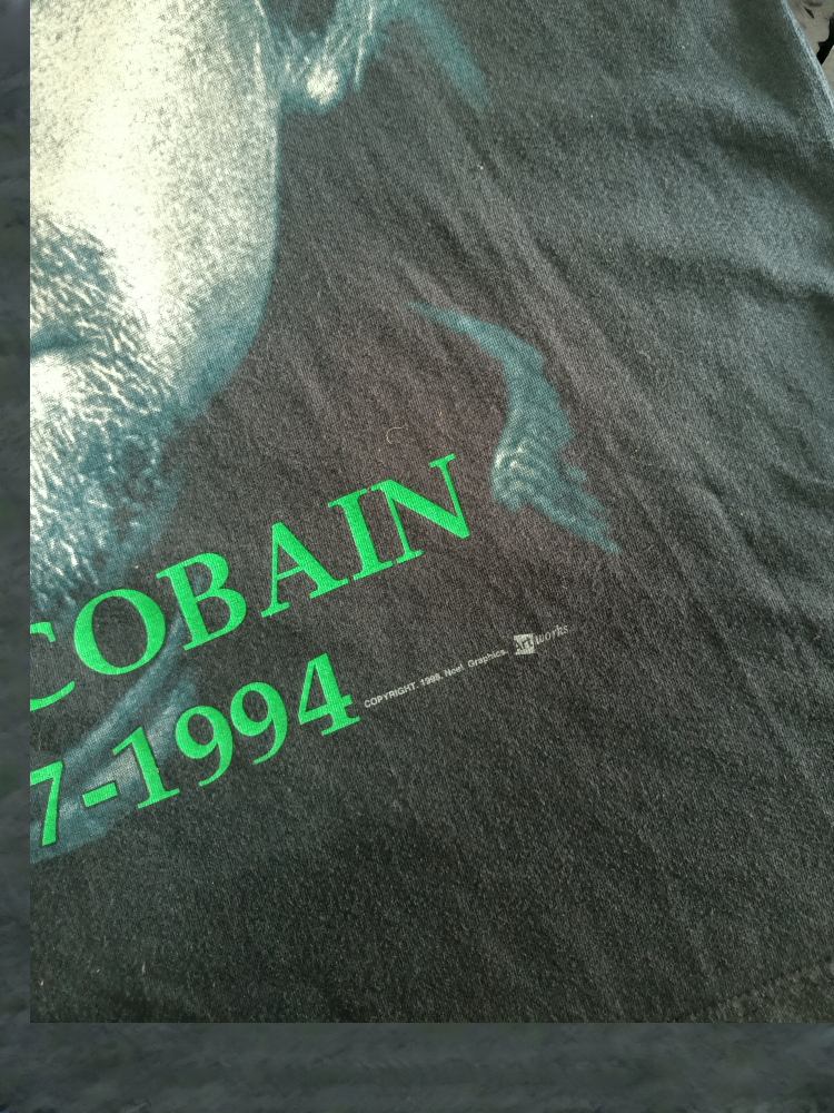 Rare🔥 Vintage 1998 Kurt Cobain Big Print Front & Back Face Nirvana Memorial Tee - 6