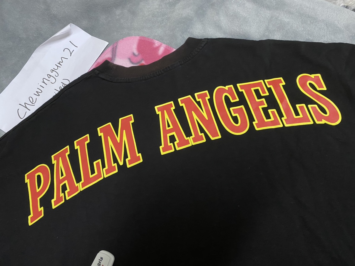 Palm Angels Big Teddy Logo Oversize Tee T-shirt - 3