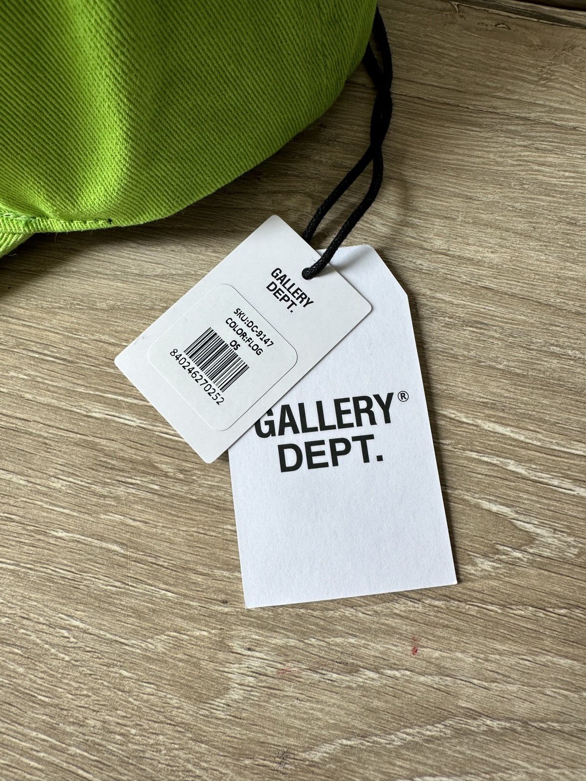 Gallery Dept. Logo Embroidered Hat Lime Green - 5