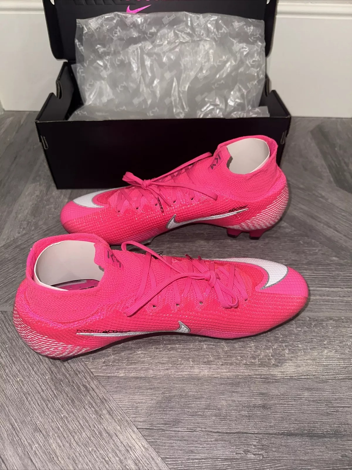 *RARE* Nike Mercurial Superfly 7 Elite Mbappe Rosa FG Pink Blast 100% Authenticity Verified - 3