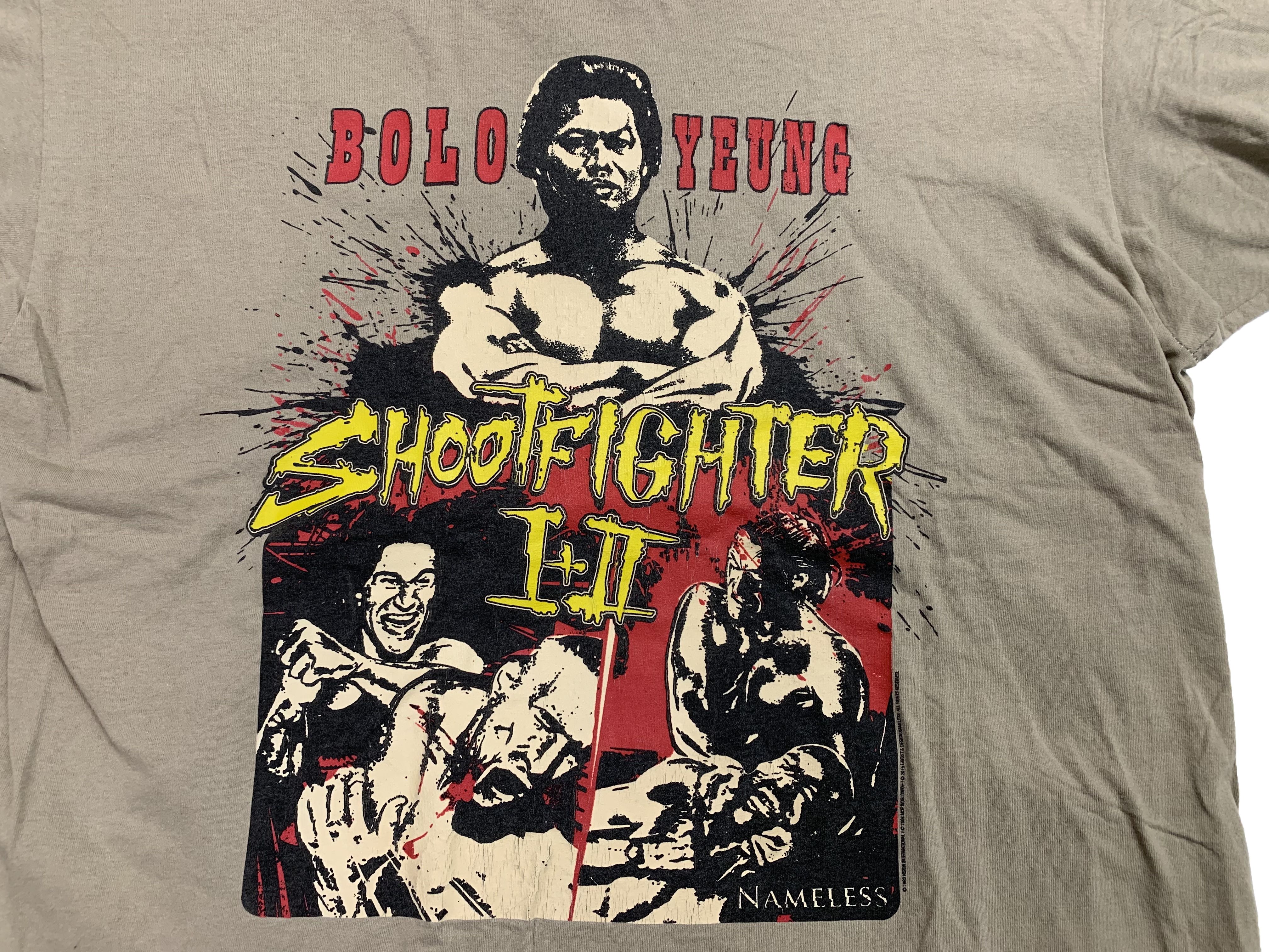 Vintage Bolo Yeung T Shirt Bolo Yeung Shoot Fighter Nameless 2015 T Shirt Size L Men Shirt  - 3