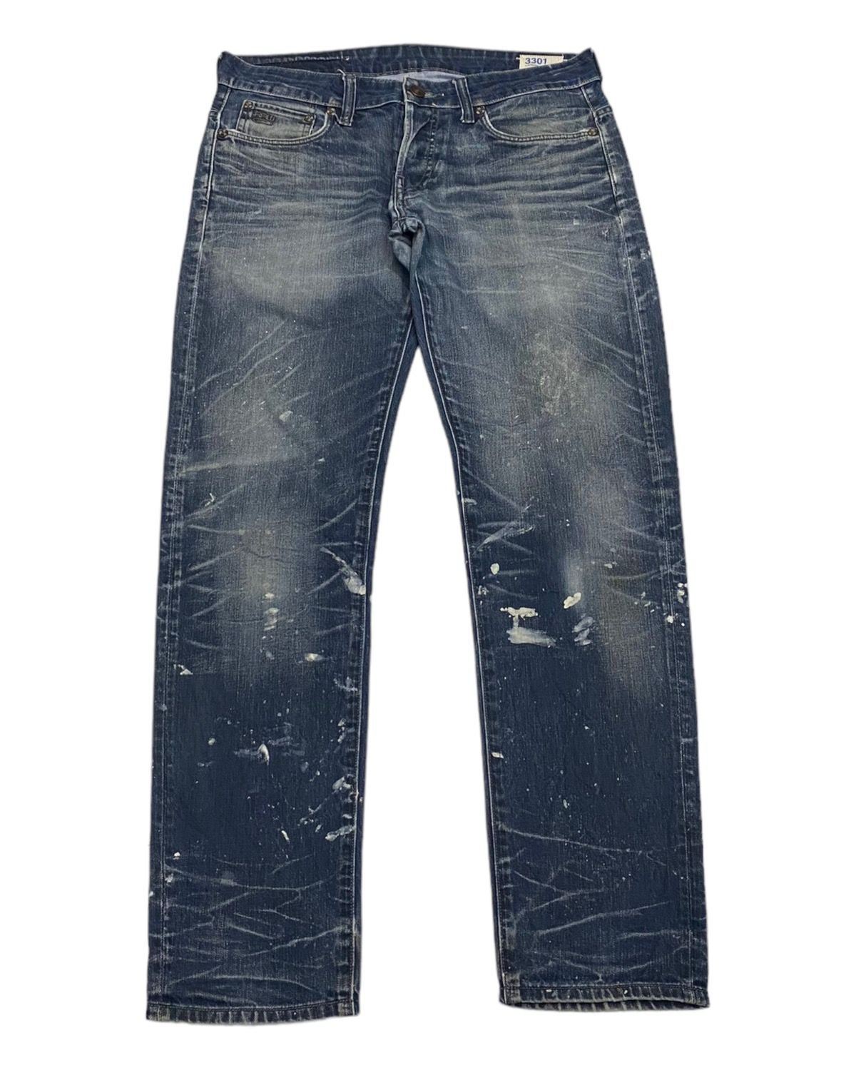 Archival Clothing - G-STAR RAW DISTRESSED PAINTED 3301 UNDERCOVER STYLE JEANS - 1