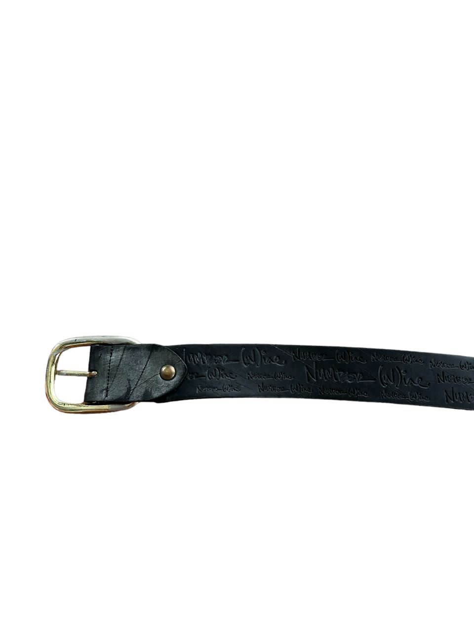 Rare🔥Number (N)ine Carving Gentlemen Leather Belts - 5