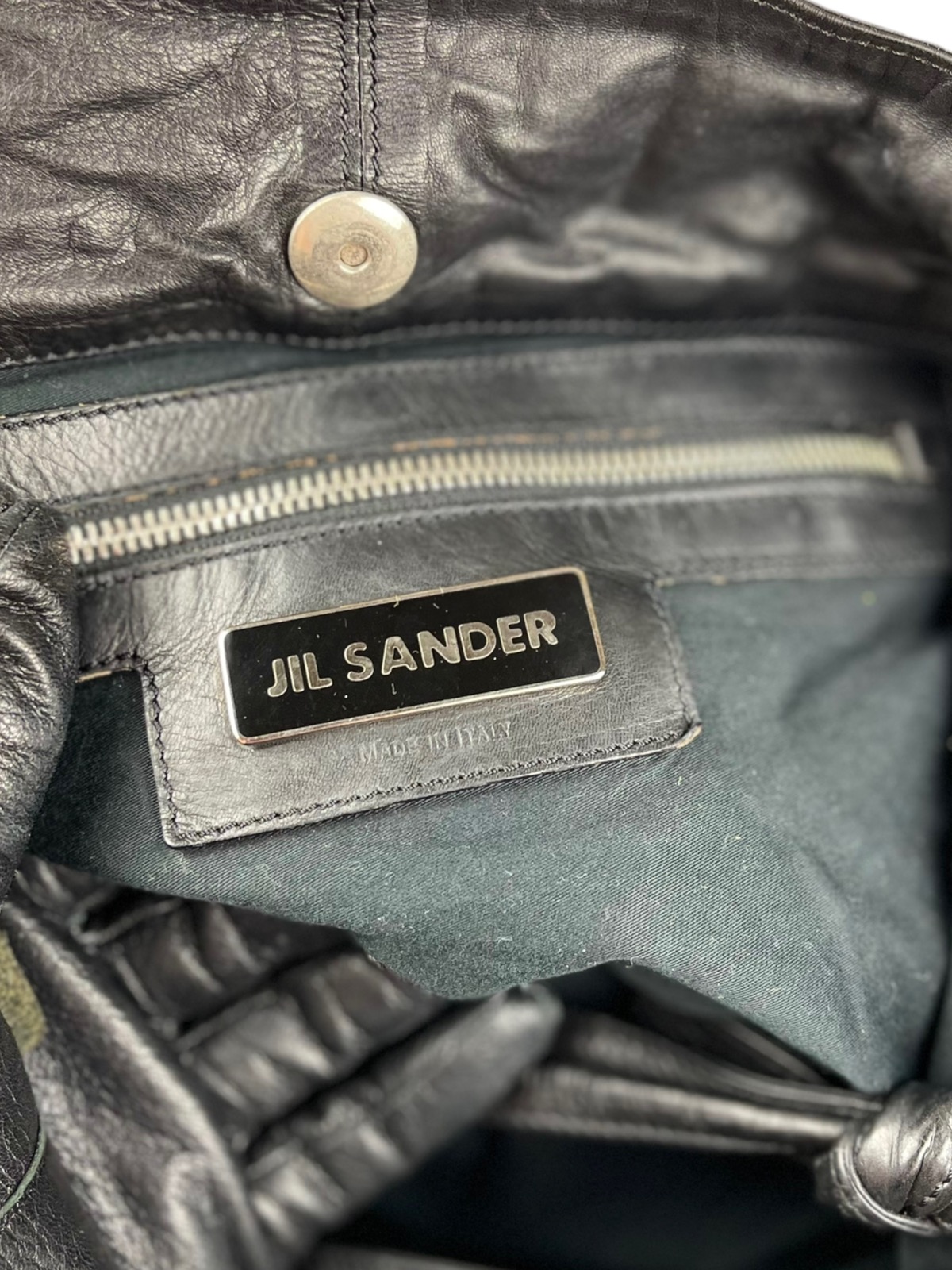 Jil Sander Hobo Leather Bag Bottom Woven - 15