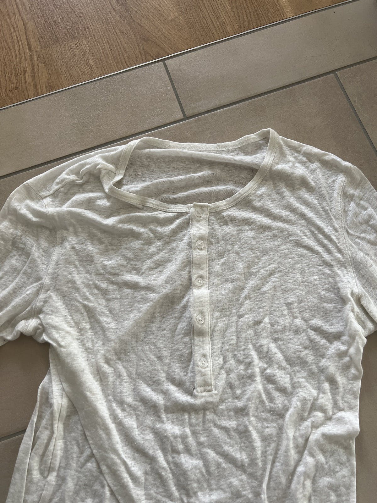 Balmain H&M white linen shirt XS - 2