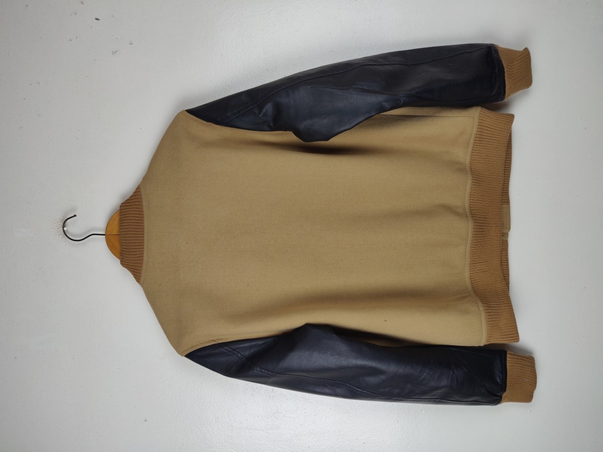 Bomber Jacket - Browny Japan Plain Varsity s Streetwear - 8