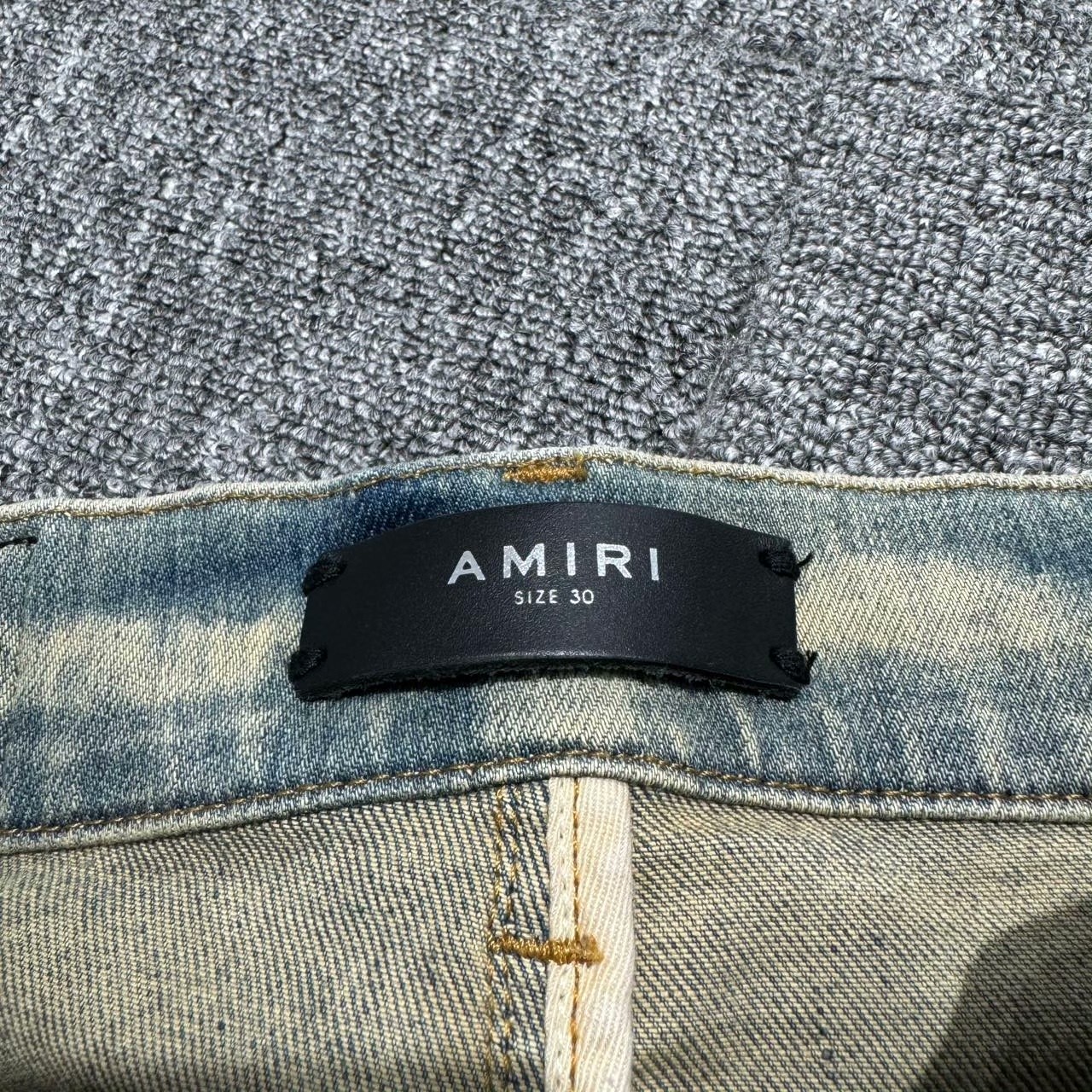 Amiri Disappear Mud-Dyed Distressed Denim Jeans - 3