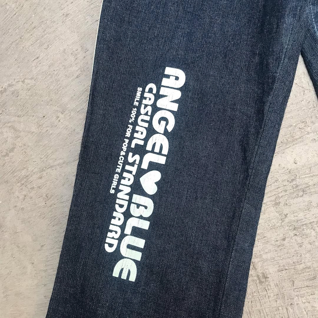 Angel blue japan designer flared denim pants - 3