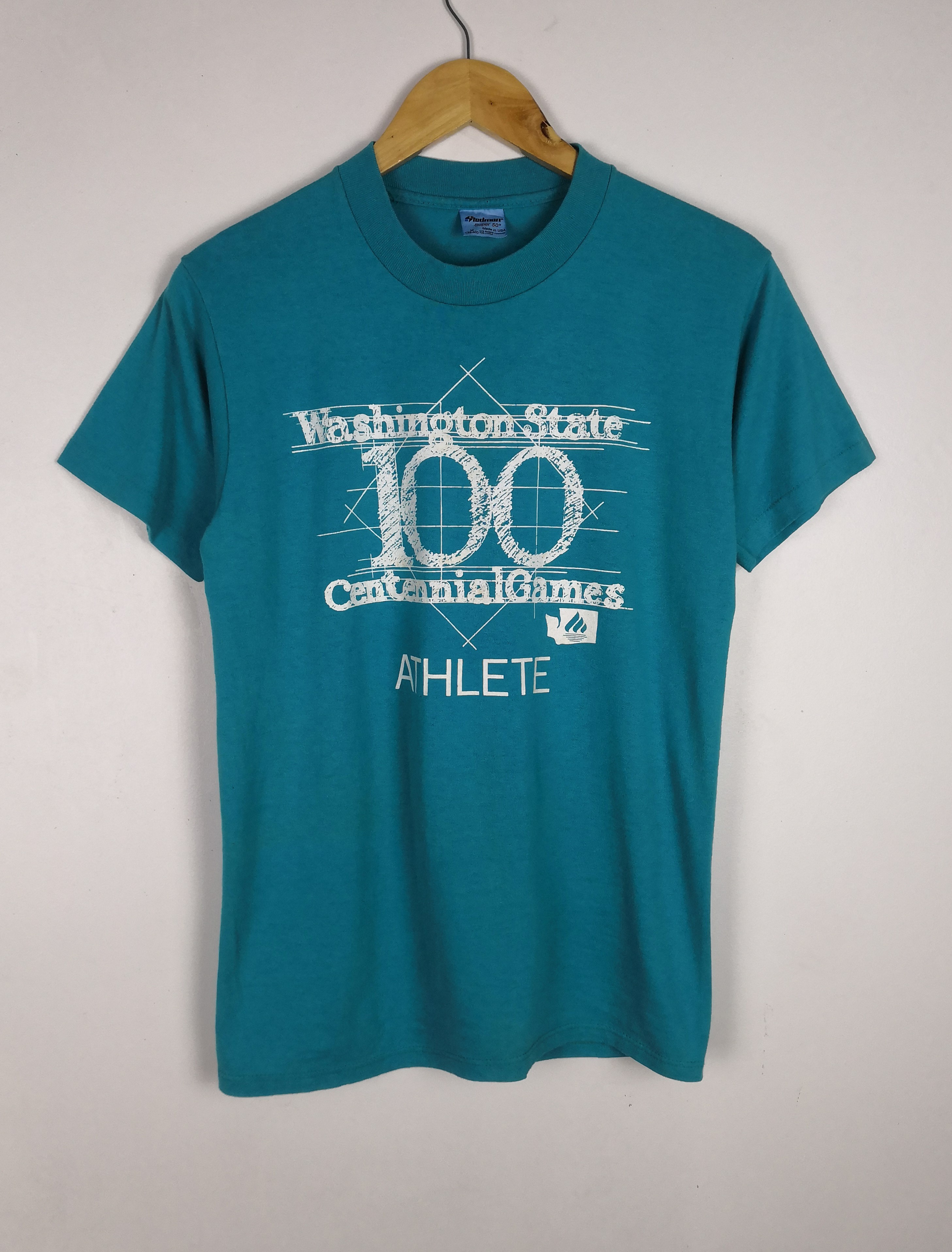 Vintage - True Vintage 90s Washington State Shirt 100 Centennial Games Athlete. - 1