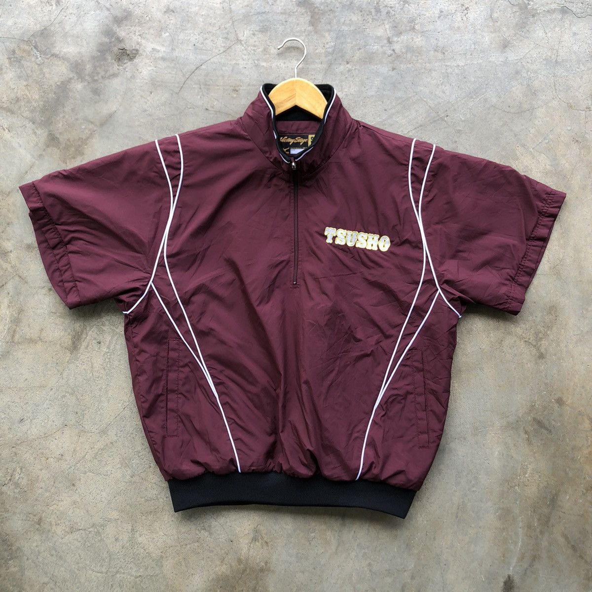 Vintage VICTORY STAGE by mizuno half zipper windbreaker - 1