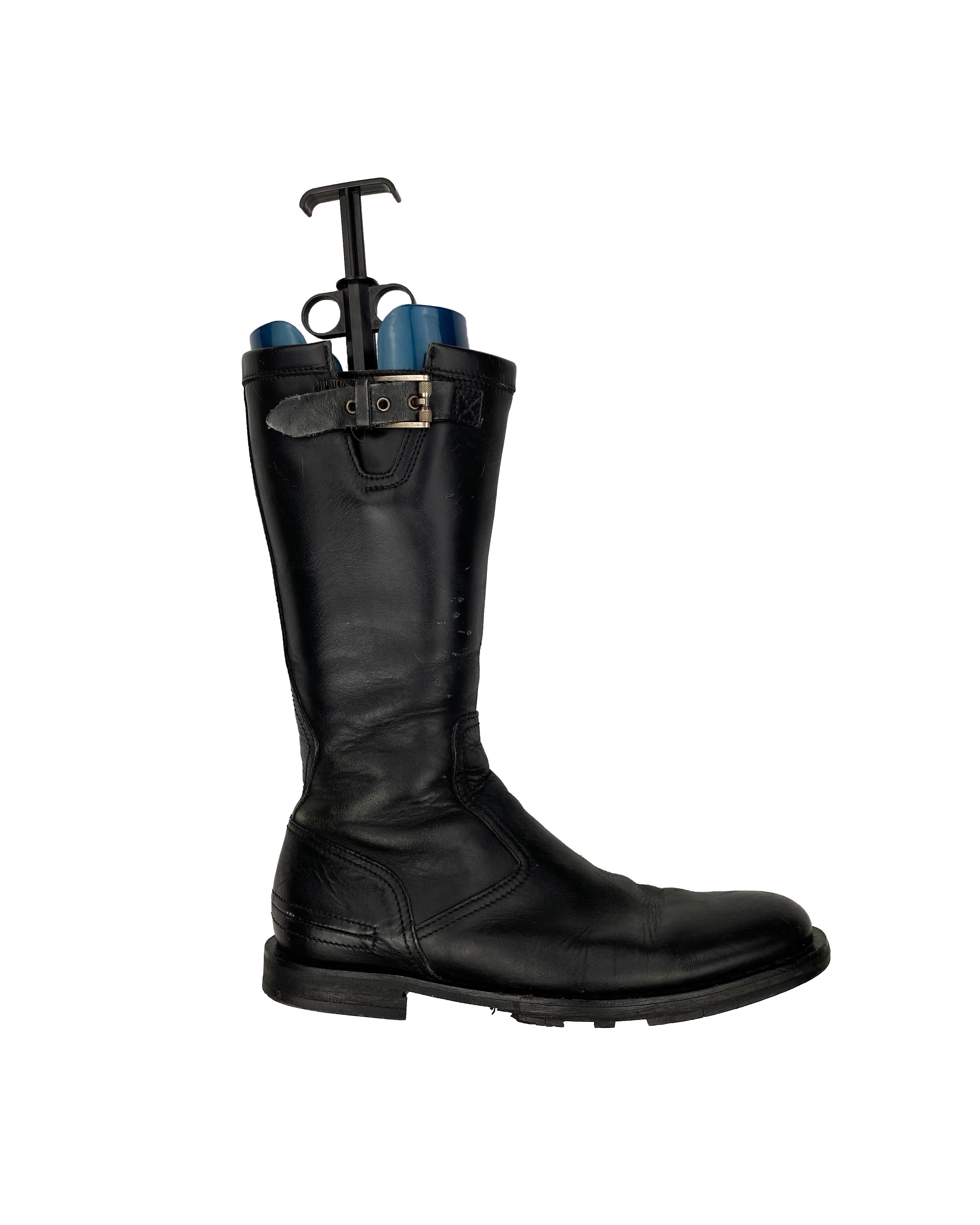 AW04 Dior Homme Victim of The Crime Moto Boots Hightop (sz 42) - 15